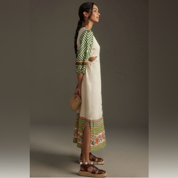 Farm Rio x Anthropologie Palm V-Neck Midi Dress - Picture 4 of 10